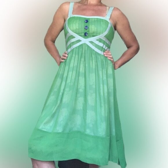 New! MATILDA JANE S Serendipity Spearmint Swonderful Dress Green - Picture 1 of 12
